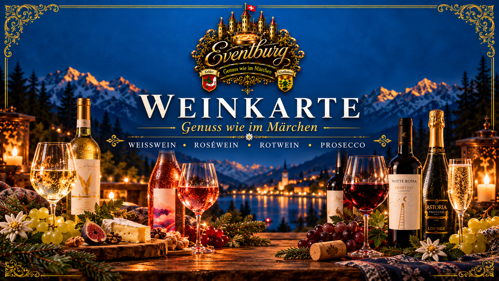 Weinkarte der Eventburg